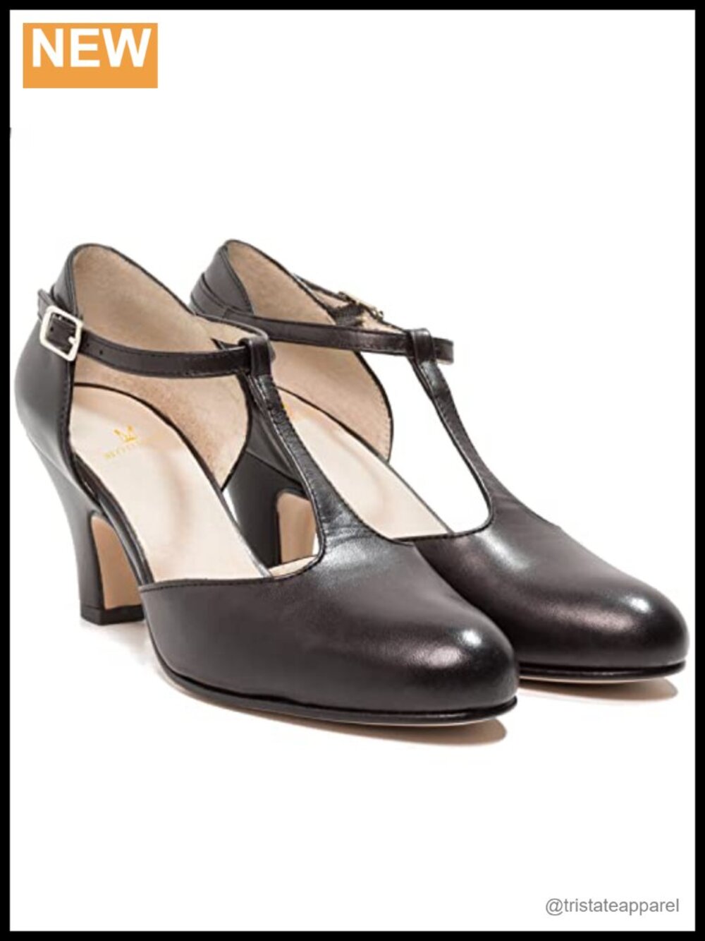 Women's Kitten Heel Mary Jane Pumps Ankle Strap Closed Toe Low Heel Dress Shoes